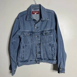 Wrangler Hero Jeansjacke Herren L Blue Jean - Bild 1 von 6