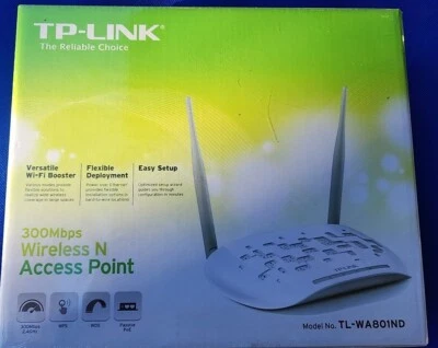 TP-LINK Wireless N Access Point Wi-Fi Booster 150 Mbps TL-WA701ND New In Box - Image 1 of 4