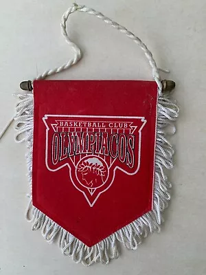 FANION BASKET - BASKETBALL CLUB OLYMPIACOS - Photo 1/2