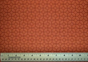 By the 1/4 yard 100% cotton fabric David Textiles Oak Mosaic Rust geometric - Picture 1 of 2