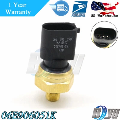 Новый датчик давления топлива для VW Audi A4 A6 Quattro Volkswagen Jetta 06E906051K - Изображение 1 из 4