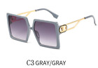 Female Big Frame Square Sunglasses Personality