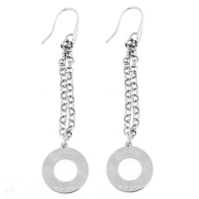 Orecchini donna coconuda COOR2005 pendenti in bronzo placcato argento - Immagine 1 di 2