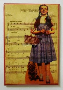 Wizard of Oz Dorothy & Toto Over the Rainbow 2" x 3" Fridge MAGNET - Picture 1 of 1