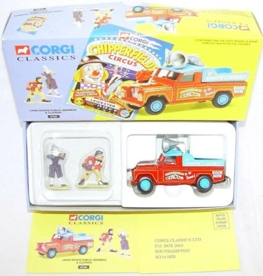 Corgi Toys 1:43 LAND ROVER PUBLIC ADDRESS & CLOWNS CHIPPERFIELD CIRCUS Car MIB! - Image 1 of 4