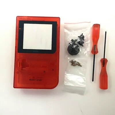 Clear Red Full Housing Shell Case Kit For Nintendo Game Boy Pocket GBP -NEW - Image 1 of 4