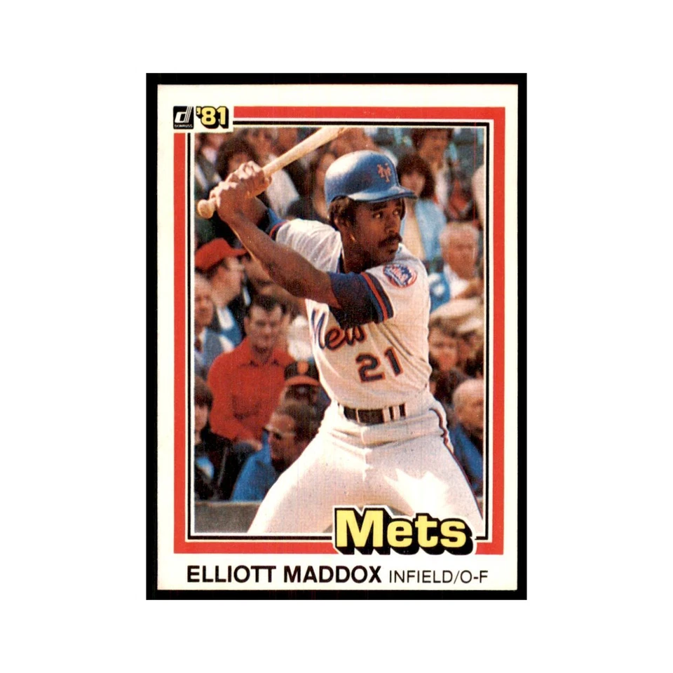 1981 Donruss Elliott Maddox Baseball Cards #397 - Image 1 of 3