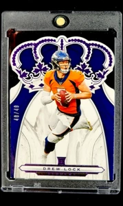 2019 Panini Chronicles Crown Royale Purple #CR-11 Drew Lock /49 Rookie RC Insert - Picture 1 of 10