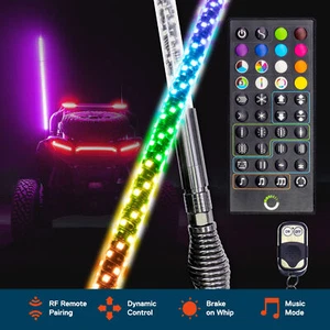5' UTV ATV LED Whip Light RZR Can-Am Polaris ATV Wireless Remote Brake Light - Bild 1 von 9