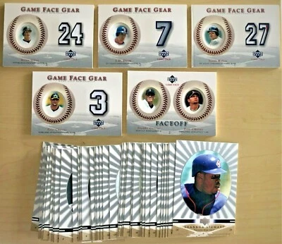 2003 Upper Deck Game Face Baseball Cards #1 -187 - Inserts -  You Pick - Image 1 of 4