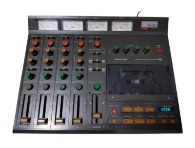 Tested TASCAM 244 TEAC MTR Multitrack 4-Track Cassette Tape Recorder Black  - Image 1 of 4