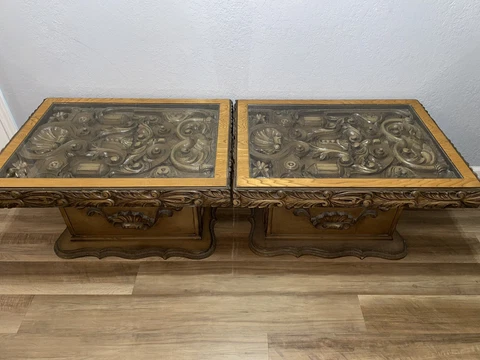 hand carved solid wood coffee tables Cover