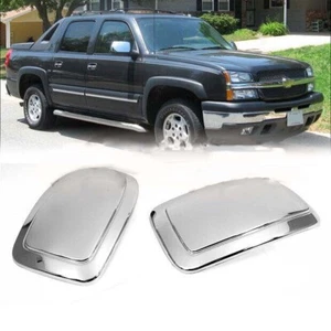 Chrome Side Door Mirror Cover Trim Fit for Chevy Silverado Suburban 2000-2006 - Picture 1 of 5