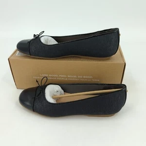 Dr. Scholl's Womens Ballet Flats Shoes Wexley Bow Black Size 8.5 with Tied Bow - Picture 1 of 9