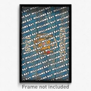 Williams Bay Wisconsin Poster (WI City Souvenir 11x17 Town Print) - Picture 1 of 1