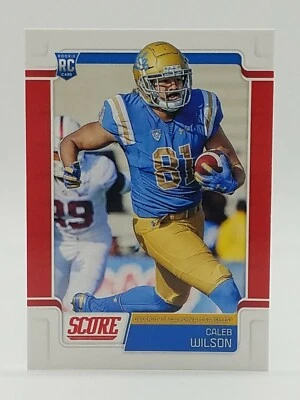 2019 Score Caleb Wilson Red Parallel Draft RC #400 UCLA / Philadelphia Eagles 🔥 - Image 1 of 2