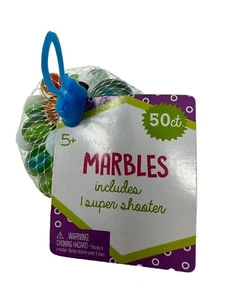 50 Count Imperial Toy Marbles w/1 Super Sized Marble - Picture 1 of 2