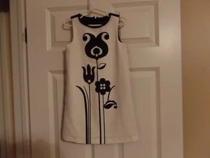 Girl's, Victoria Beckham For Target Dress, White/Black, Size XS, Perfect Con - Picture 1 of 10