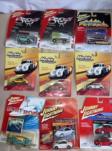 Lot (9) Johnny Lightning Die-cast Metal Body & Chasis, Herbie, 50, Surfrods.NIB - Picture 1 of 10