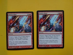 MTG Card. Molten Rain x2 Sorcery Mirrodin 2cards - Picture 1 of 5