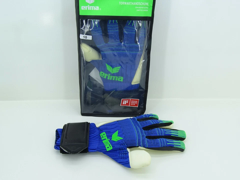 Erima Flexinator Ultra Knit Goalkeeper Gloves Soccer 7221801 Size 10 - Image 1 of 4