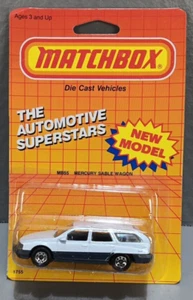 MATCHBOX MB#55 MERCURY SABLE WAGON MACAU-SEALED ON CARD 1987 RARE - Picture 1 of 3