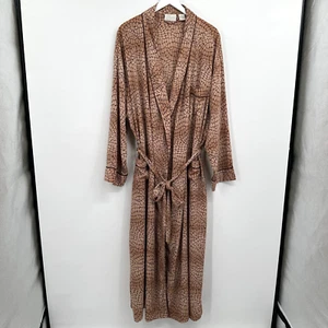 Vintage Plus Size 3X Robe Maxi Duster Housecoat Lounge Earthy Indie Artsy Long - Picture 1 of 11