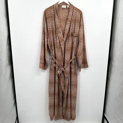 Vintage Plus Size 3X Robe Maxi Duster Housecoat Lounge Earthy Indie Artsy Long - Image 1 of 4