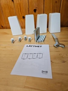 Ikea, LÄTTHET Bein, weiß/Holz, 11 cm - Bild 1 von 22