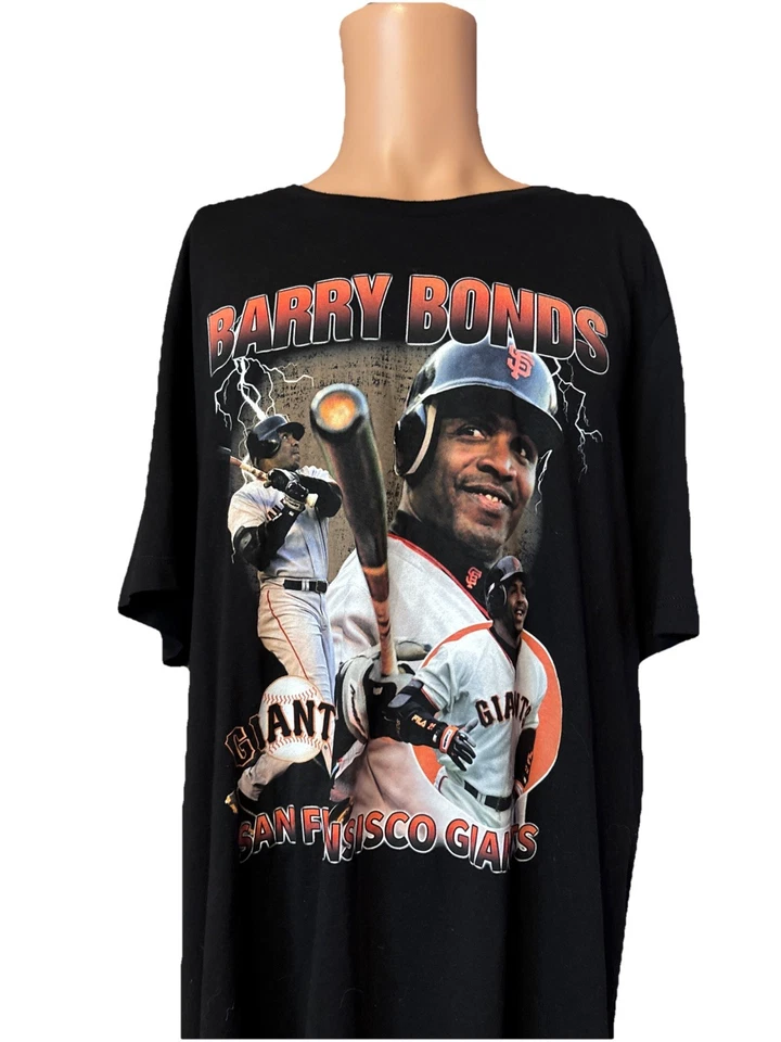 NEW Vintage Barry Bonds San Francisco Giants Black Shirt Size 2XL Men’s  - Image 1 of 4