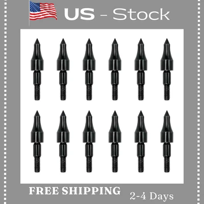12pcs 100 Grain Field Points Target Practice Crossbow Arrow Points Arrow Tips - Image 1 of 4