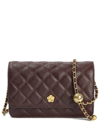 Tiffany & Fred Paris Quilted Leather Crossbody Women's Red - Image 1 of 2