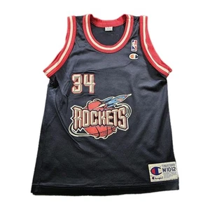 Hakeem Olajuwon Houston Rockets NBA champion Jersey Youth M 10-12 - Picture 1 of 8