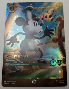 Disney Lorcana Fabled Mickey Mouse Enchanted Steamboat Pilot 231 / 204 EN9 RARE - Picture 1 of 2