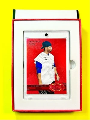2022 Skybox Metal Ken Griffey Jr PRECIOUS METAL GEMS PMG RED /100 SP - HOF SP - Image 1 of 4