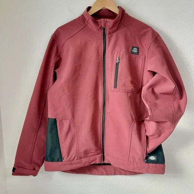 Dickies Men’s Storm Weatherproof Burgundy Red Utility Zip-Up Jacket Size Large - Image 1 of 4