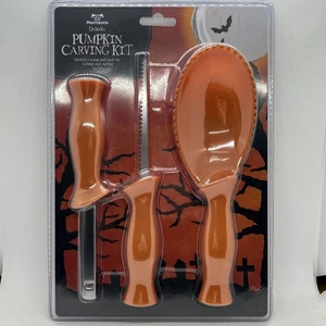 Pumpkin Carving Kit Tool Set 3 Pack Halloween Morrisons - Picture 1 of 6