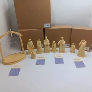 Blessings Unlimited Nativity Set Figures Display Set of 4 Boxed Sets Rare - Picture 1 of 11