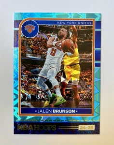 2024-25 NBA Hoops Jalen Brunson Teal Explosion #186 New York Knicks - Picture 1 of 3