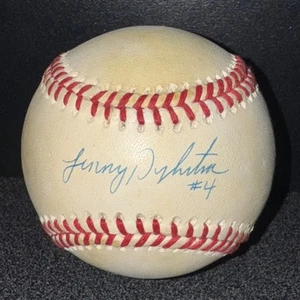 Lenny Dykstra Autographed Signed Official National League Baseball Inscribed #4 - Picture 1 of 5