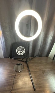 Mantoo Circle Light Kit, Includes 17” Light, 5’ Tripod, Phone And Mirror Holder - Picture 1 of 15