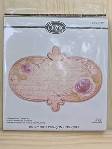 Ultra Rare 2009 Sizzix Original Bigz Die - Frame Back, Ornate #2 656577 - Picture 1 of 8