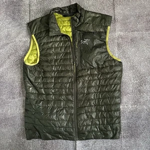 Men's Arc'teryx Cerium SL Moss Forest Green Down Puffer Zip Up Vest Jacket Sz M - Picture 1 of 7