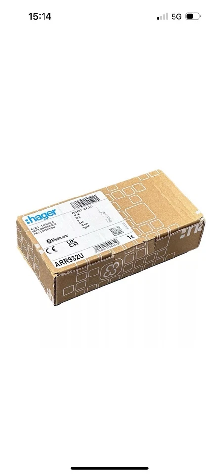 Hager ARM932U 32A  AFDD B Curve 6kA Type A 30mA Arc Fault Detection - Image 1 of 1