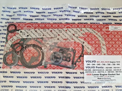 Volvo B21, B23, B230 Engine 76-95 Lower Engine Gasket Set 240, 740,760,780 Penta - Image 1 of 2