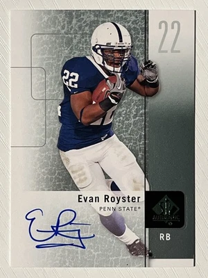 Evan Royster 2011 SP Authentic Rookie Auto Autograph Penn State Nittany Lions - Image 1 of 2