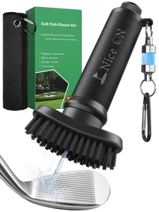 Pro Water Golf Club Cleaner Brush and Towel Golf Club Brush Groove Cleaner - Picture 1 of 9