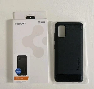 Spigen Samsung Galaxy A41 Rugged Armor Phone Case - Picture 1 of 7