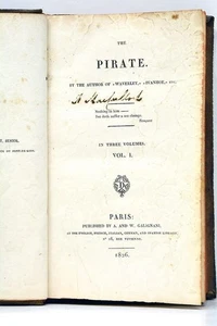 Walter Scott THE PIRATE 3 Bände Paris 1826 - Bild 1 von 11