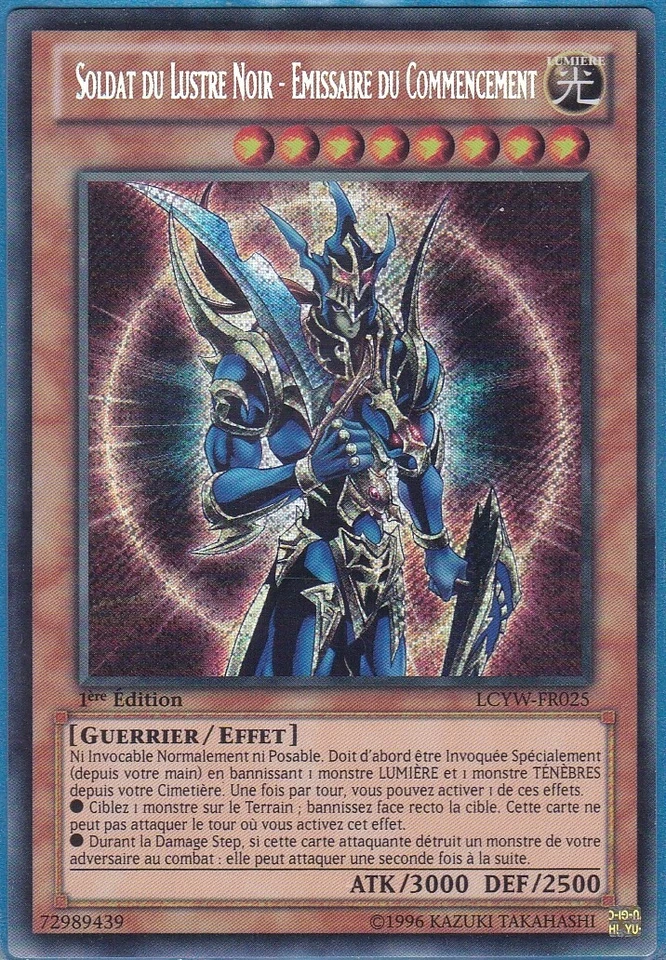 Yu-Gi-Oh! Soldat du Lustre Noir Emissaire LCYW-FR025 1ère Ed. Secret EXCELLENT ! - Photo 1/1